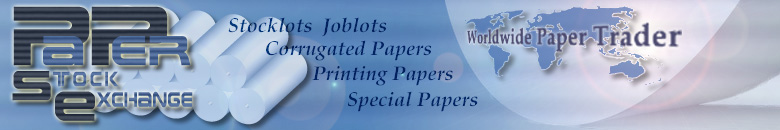 PPSE - Paper Stock Exchange: paper stocklots of corrugated papers, printing papers and special papers